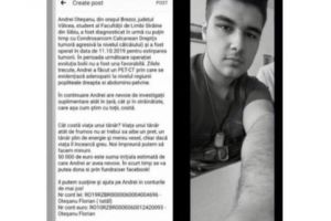 Un student la ULBS are nevoie de ajutorul nostru – Suferă de o boală gravă