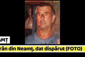 NEAMȚ: Bătrân din Neamţ, dat dispărut (FOTO)