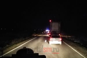 FOTO. Accident pe DN19 Negreşti Oaş – Satu Mare. Un bărbat a decedat. Traficul rutier, blocat!