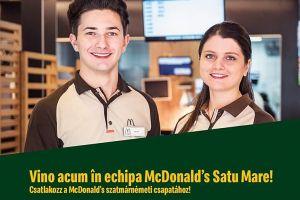 McDonald’s a început angajările la Satu Mare! Promite salariu de 2.000 lei net/lunar