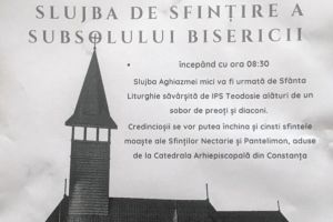 Demisolul bisericii Nasterea Maicii Domnului din Medgidia va fi sfintit