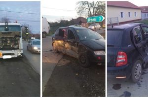 Trei adolescenţi la spital, după ce au fost implicaţi într-un accident de circulaţie pe drumul spre şcoală