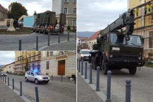 FOTO VIDEO| Pregătiri pentru parada militară de 1 Decembrie 2019, de la Alba Iulia. Convoi militar în Cetatea Albă Carolina