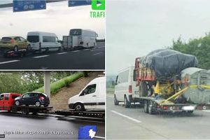 FOTO. Campania Poliţiei Maghiare pentru şoferii români. Sătmărean, printre cei „vizaţi”