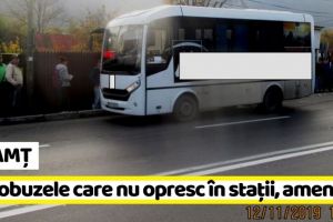 NEAMȚ: Amenzi pentru autobuzele care nu opresc în staţii (FOTO)