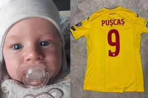 Pentru bebeluşul Noel! Tricoul fotbalistului orădean George Puşcaş, cu autograf, scos la licitaţie în scop caritabil