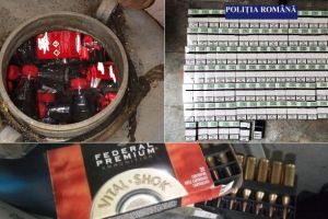 FOTO. Poliţiştii din Alba au confiscat peste 40.000 de ţigări şi peste 160 de litri de alcool provenite din contrabandă, în urma unor percheziţii în Sebeş şi Cugir