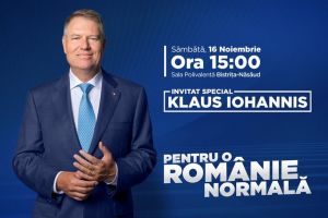 De la ora 15.00, LIVE VIDEO Preşedintele Klaus Iohannis la Bistriţa