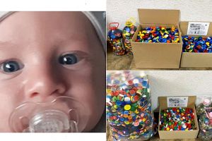 Mobilizare extraordinară, la Satu Mare! Se adună capace de plastic pentru salvarea bebeluşului Noel