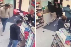 VIDEO| Scene AMUZANTE într-un magazin din Timişoara. Hoţ, scăpat de iubită, după ce vânzătoarea a tăbărât pe el şi l-a pus la pământ