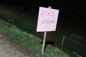 FOTO. Disperarea şoferilor! Indicator original în judeţul Satu Mare