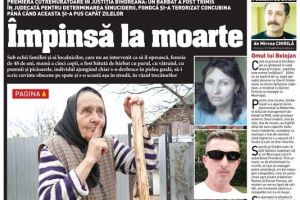 Nu rataţi BIHOREANUL tipărit! În premieră, un bărbat e trimis în judecată pentru determinarea sinuciderii, fiindcă şi-a terorizat concubina