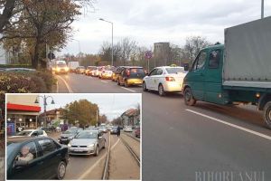 Oradea, blocată! Şantierele numeroase provoacă ambuteiaje fără precedent (FOTO / VIDEO)