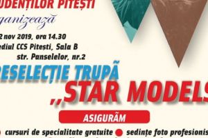 Agenţia de modă STAR MODELS organizează preselecţii!