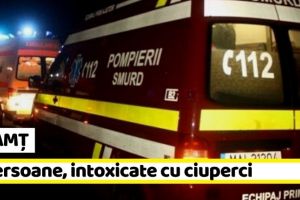 NEAMȚ: Intervenţie pentru 5 persoane, intoxicate cu ciuperci