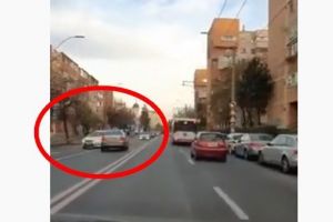 VIDEO. Șofer pe contrasens, în Cluj. Nu s-a oprit până nu a făcut accident