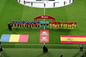 La pauza, a fost 4-0: Nationala Romaniei, umilita de Spania in ultima meci din grupa F a  preliminariilor Euro 2020 