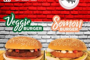 De mâine ai burger SOMON şi burger VEGAN la FRYDAY