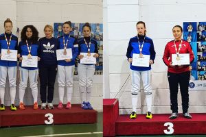 Theodora Ion, doua medalii CS Farul si CSS1 Constanta, pe podium la Campionatul National de sperante la scrima (galerie foto)