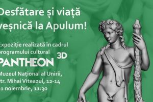 21 noiembrie 2019: Expoziţia „DIONYSOS 3D. Desfătare şi viaţă veşnică la Apulum!”, vernisată la Muzeul Naţional al Unirii Alba Iulia