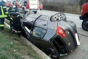 FOTO. Sătmărean implicat într-un accident cu victime, la Cluj. A ajuns la spital