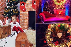 Ședinţele foto în decoruri magice, tot mai solicitate de sătmăreni. Cum imortalizează Crăciunul în familie