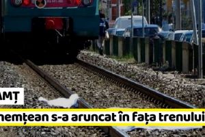 NEAMȚ: Un nemţean s-a aruncat în faţa trenului, în Italia