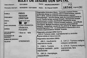 CUTREMURĂTOR! Teo, diagnosticat cu cancer la numai 2 ani! Handbaliştii de la CSM Focşani strâng fonduri pentru copil