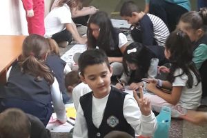 Elevii şcolii gimnaziale Tudor Vladimirescu au participat la “Cea mai mare lecţie din lume”