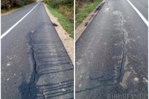 Drumul judeţean 191 B din Popeşti, asfaltat în vară, este deja distrus. Mang: 