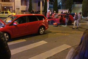 FOTO Accident grav pe Șoseaua Alba Iulia din Sibiu – Persoane încarcerate