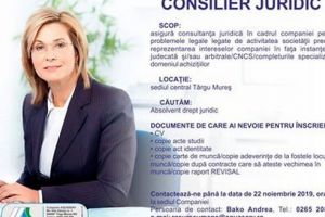 Compania Aquaserv angajează consilier juridic