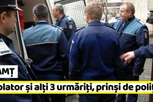 NEAMȚ: Un violator şi alţi 3 urmăriţi, prinşi de poliţiştii nemţeni