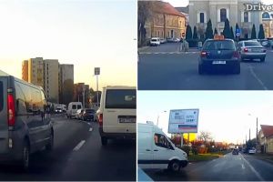 VIDEO. Circulaţie ca în junglă în Satu Mare. Cum sfidează unii şoferi Codul Rutier
