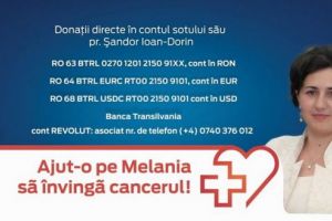 Melania are nevoie de ajutorul nostru!