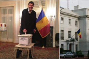 Cel mai MARE român din lume a votat la Secţia de votare din Washington DC deschisă la Ambasada României