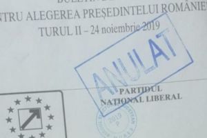 Sesizare PSD Mureş: buletine cu ştampila BEJ pe Klaus Iohannis, pe holul secţiilor de votare!