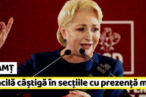 NEAMȚ: Dăncilă câştigă în secţiile cu prezenţă peste 100%