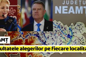 NEAMȚ: Rezultatele alegerilor prezidenţiale pe fiecare localitate