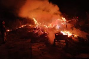 O persoana a fost gasita carbonizata, dupa un incendiu care a cuprins un adapost improvizat (galerie foto) 