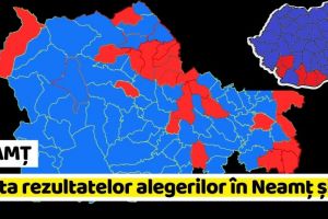 NEAMȚ: Harta rezultatelor alegerilor în Neamţ şi în ţară