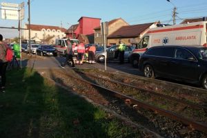 ACCIDENT în Grădişte! Un biciclist, LOVIT de o maşină (GALERIE FOTO)