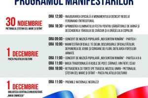 Program 30 noiembrie şi 1 decembrie