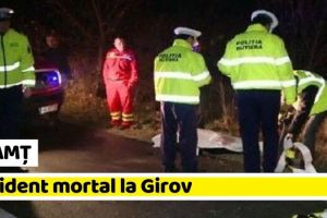 NEAMȚ: Accident mortal la Girov. Un bărbat a decedat după ce a fost lovit în plin de maşină