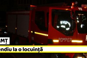 NEAMȚ: Incendiu la o locuinţă din Războieni