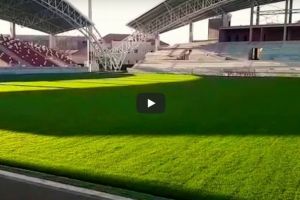 ÎN SFÂRŞIT! Cum arată stadionul „Francisc Neuman” gazonat în totalitate (VIDEO)