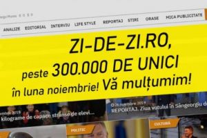 Peste 300.000 de cititori unici au citit zi-de-zi.ro în noiembrie!