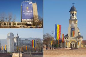 FOTO, VIDEO| Alba Iulia se pregăteşte de 1 decembrie. Steagul naţional arborat cu mândrie în cetatea Alba Carolina