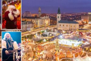 Ţinutul magiei: Piaţa Unirii din Oradea se transformă în casa lui Moş Crăciun