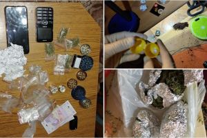FOTO. Percheziţii la Satu Mare. Trei traficanţi de droguri, reţinuţi de poliţişti